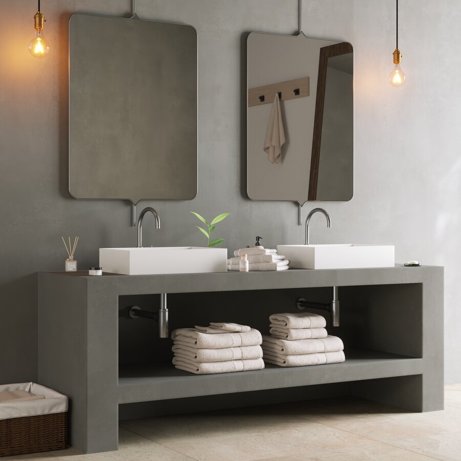 Opbouw Waskom Ideavit Solidjoy 50x35x11 cm Solid Surface Mat Wit