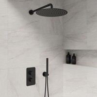 Regendouche Inbouwset Best Design 'One-Pack' Lacora M-300 Mat Zwart