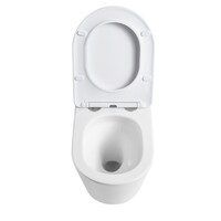 Wandcloset Sanilux Turbo Flush Standaard 36,5x52x35,5 cm Met Softclose Zitting Wit
