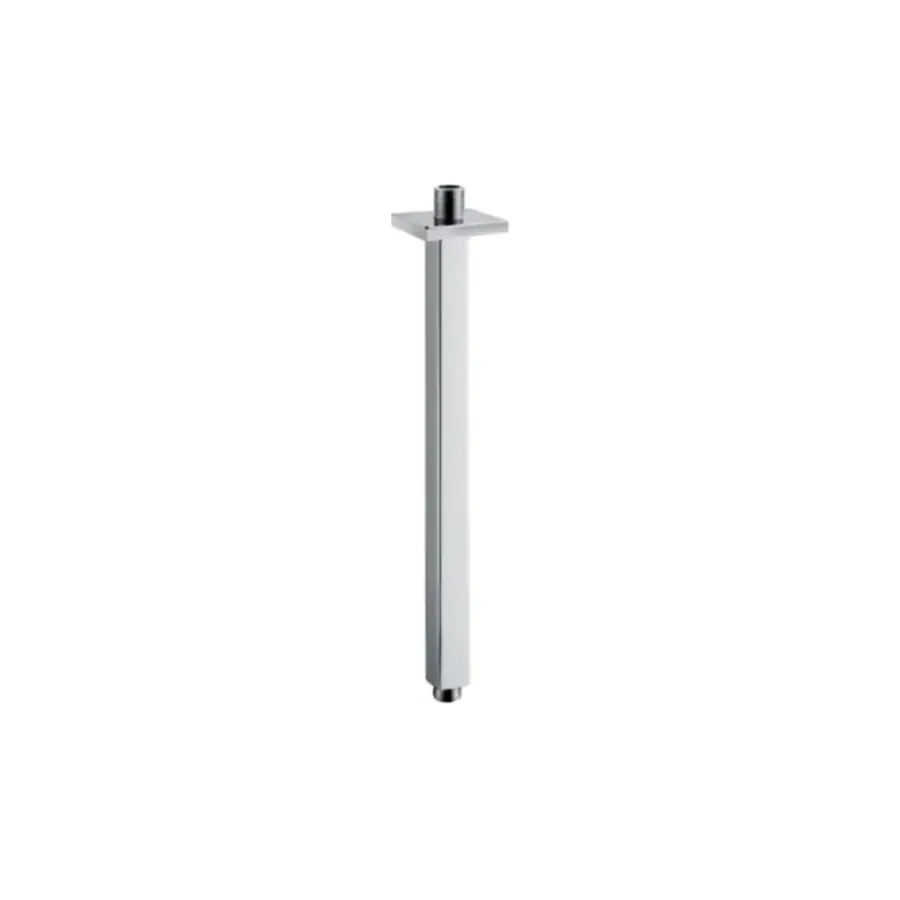 OUTLET Luxe plafonduitloop vierkant plafondbevevestiging 30cm chroom