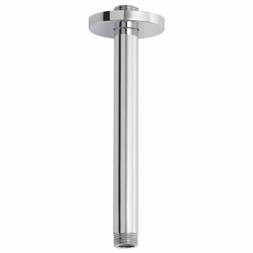 OUTLET Luxe plafonduitloop rond plafondbevestiging 20cm chroom 
