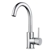 OUTLET Wastafelkraan Wiesbaden Ribbd Opbouw Met Draaibare Uitloop Chroom