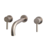 Wiesbaden OUTLET Wiesbaden Inbouw wastafelkraan Caral Geborsteld Staal 2-knops