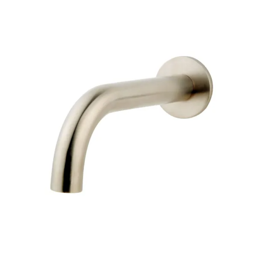 OUTLET Inbouw-baduitloop rond 20cm 1/2" geb.staal