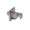 Wiesbaden OUTLET Wiesbaden Rombo handdouchehouder met 1/2 inch aansluiting en opsteek RVS look