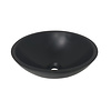 Wiesbaden Opzetwaskom Wiesbaden Valerie Solid Surface 43x43x13 cm Mat Zwart