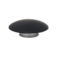 Opzetwaskom Wiesbaden Valerie Solid Surface 43x43x13 cm Mat Zwart