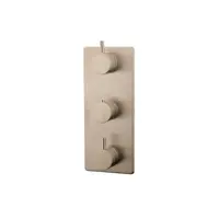 OUTLET Caral afbouwdeel therm. 3 weg RVS Look