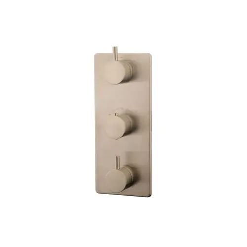 OUTLET Caral afbouwdeel therm. 3 weg RVS Look 