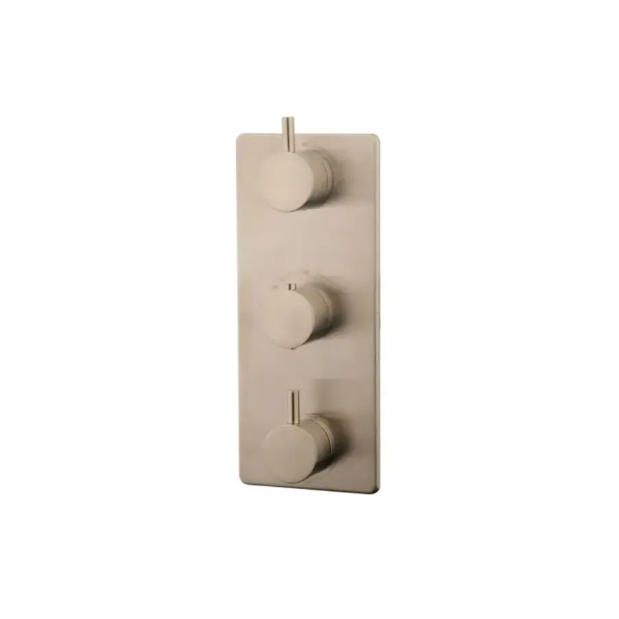 OUTLET Caral afbouwdeel therm. 3 weg RVS Look