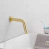 Sanitair Kamer OUTLET Inbouw Fonteinkraan BWS Gold Gebogen Geborsteld Messing Mat Goud