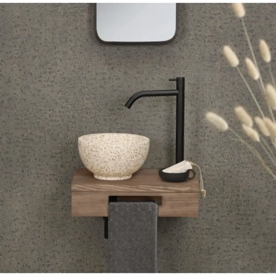 OUTLET Fonteinplank Differnz Hout 40x25x10cm Bruin Eiken