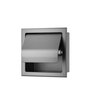 OUTLET Toiletrolhouder Inbouw Wiesbaden Rocko Met Klep Gunmetal