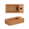 Clou OUTLET Clou Flush Fontein met Kraangat Rechts Mat Italiaans Zand Keramiek 36cm