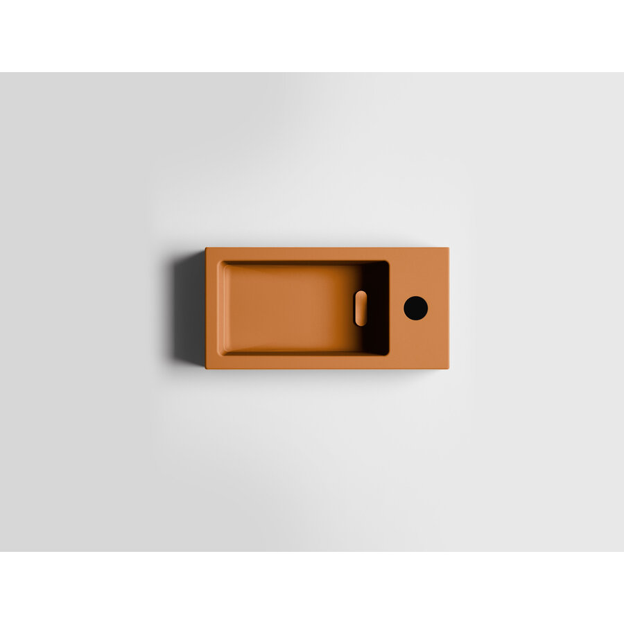 OUTLET Clou Flush Fontein met Kraangat Rechts Mat Italiaans Zand Keramiek 36cm