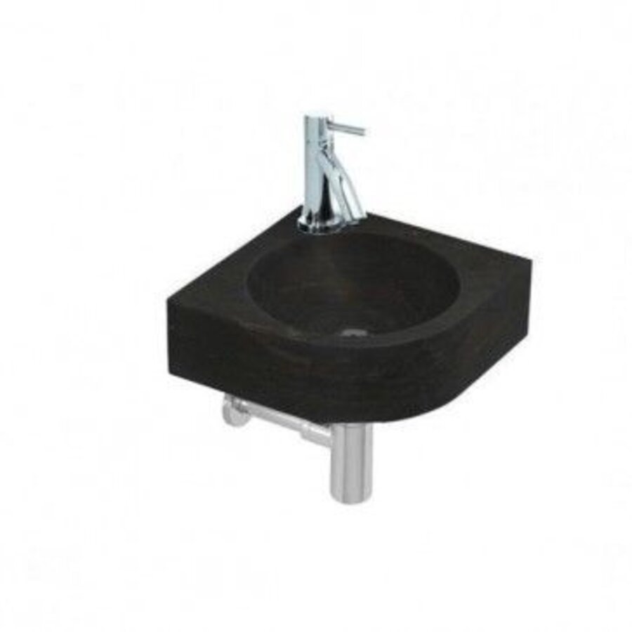OUTLET Hardstenen hoekfontein 30x30