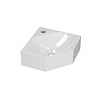 Ink OUTLET Hoekfontein INK Matrix Polystone 1 Kraangat 27 x 27 x 10 cm Glans Wit 340434