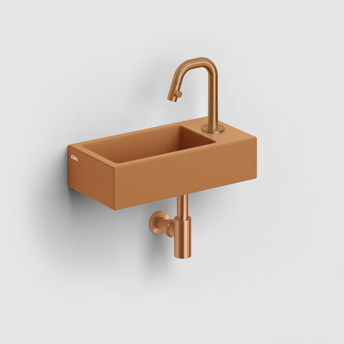 Clou Flush Fontein Met Kraangat Rechts Mat Italiaans Zand Keramiek 38 cm 
