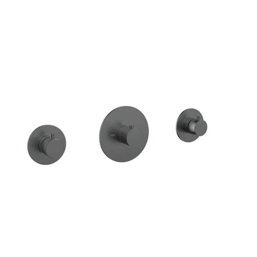 OUTLET Afbouwdeel Wiesbaden Dreams met 2 Stopkranen GUNMETAL