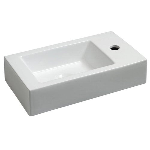 OUTLET Wiesbaden Rhea fontein rechts 455x260x120 wit 