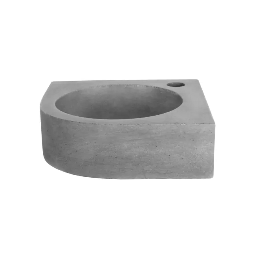 OUTLET Fontein Differnz Cleo Hoekfontein 30x30x10 cm Beton Grijs