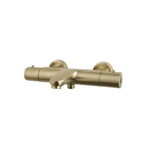 OUTLET Opbouw Badthermostaat Wiesbaden Caral Geborsteld Messing Goud 