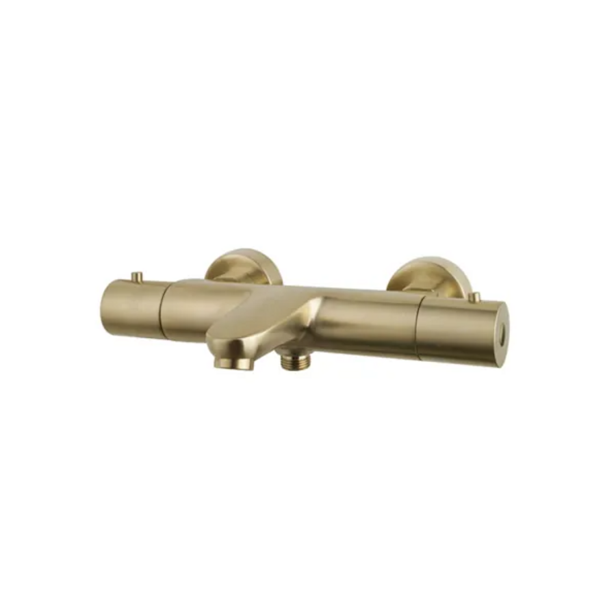 OUTLET Opbouw Badthermostaat Wiesbaden Caral Geborsteld Messing Goud