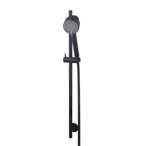 OUTLET Glijstangset Wiesbaden Cadans Luxe Compleet Met Handdouche En Doucheslang Zwart 