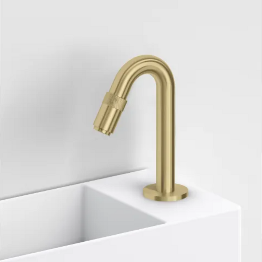 OUTLET Fonteinkraan Clou Freddo 9 Geborsteld Goud PVD