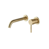 Sanitair Kamer OUTLET BWS Wastafelkraan Inbouw | Gold | Incl.Inbouwdeel | Geborsteld Messing | Mat Goud
