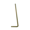 Wiesbaden OUTLET Vloerbuis Wiesbaden 75x22 cm Geborsteld Messing Goud