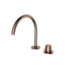 Hotbath OUTLET Wastafelmengkraan Hotbath Cobber 2 Gats Geborsteld Koper PVD