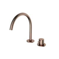 OUTLET Wastafelmengkraan Hotbath Cobber 2 Gats Geborsteld Koper PVD