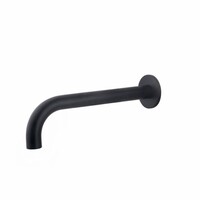OUTLET Wastafelkraan Wiesbaden Uitloop Rond 26,3 cm Mat Zwart