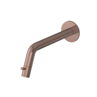 OUTLET Fonteinkraan Inbouw Hotbath Cobber 1-knop gebogen 18.6 cm Inkortbaar Geborsteld Koper PVD