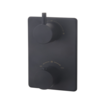 Wiesbaden OUTLET Douchekraan Wiesbaden Caral thermostatisch afbouwdeel 2-weg Mat Zwart
