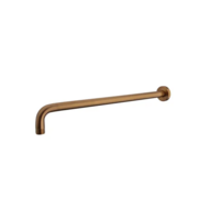 OUTLET Douchearm Rond Gebogen Caral Wiesbaden Muurbevestiging 45 cm Geborsteld Brons Koper