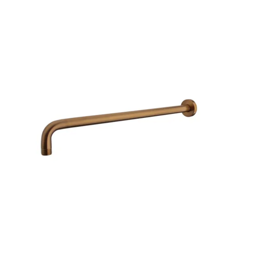 OUTLET Douchearm Rond Gebogen Caral Wiesbaden Muurbevestiging 45 cm Geborsteld Brons Koper 