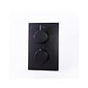 Wiesbaden OUTLET Douchekraan Inbouw Compleet BWS Nero 20x13 cm Thermostatisch Mat Zwart