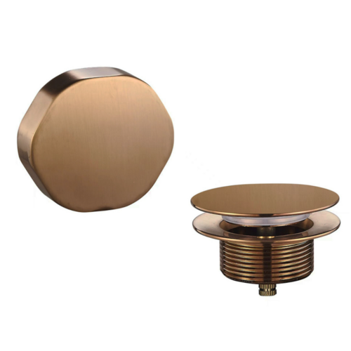 OUTLET Knop/plug Badoverloop Wiesbaden Geborsteld Brons Koper 