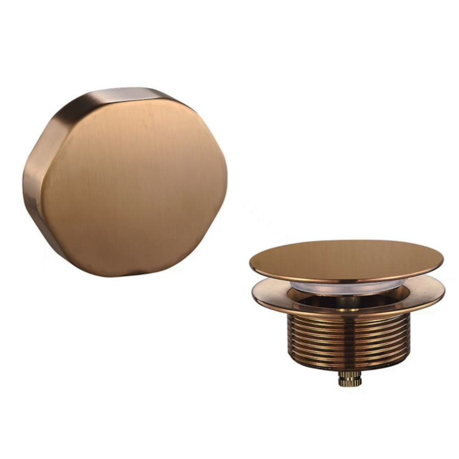 OUTLET Knop/plug Badoverloop Wiesbaden Geborsteld Brons Koper