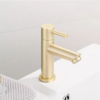 Sanitair Kamer OUTLET Fonteinkraan BWS Gold Geborsteld Messing Mat Goud