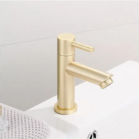 OUTLET Fonteinkraan BWS Gold Geborsteld Messing Mat Goud