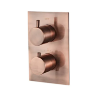 OUTLET Inbouw Douche Thermostaat BWS Koper Geborsteld Koper (Inclusief inbouwdeel)