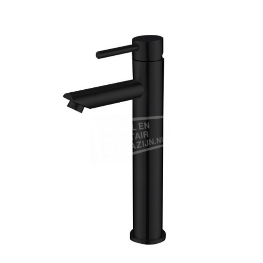 OUTLET Best Design Nero Zwart Wastafelkraan Hoog model Motion XXL Kraan