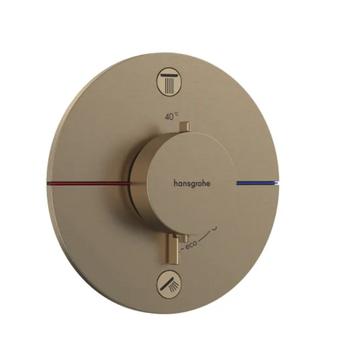 OUTLET Hansgrohe ShowerSelect Comfort S thermostaat inbouw voor 2 functies, Brushed Bronze 