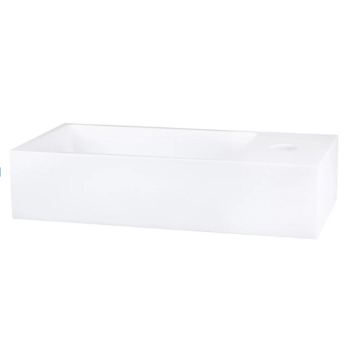 OUTLET Fonteinset Differnz Mix En Match Keramiek 36x18.5x9 cm Wit KOPER 