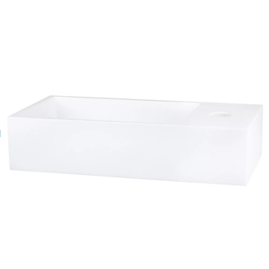 OUTLET Fonteinset Differnz Mix En Match Keramiek 36x18.5x9 cm Wit KOPER
