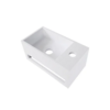 Wiesbaden OUTLET Fontein met Handdoekhouder Wiesbaden Solid Surface (kraangat rechts) 35.6x20.3x15.9 cm Mat Wit