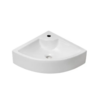 Plieger OUTLET Plieger Hoekfontein Miami 32x32 cm Wit Met Kraangat Zonder Overloop